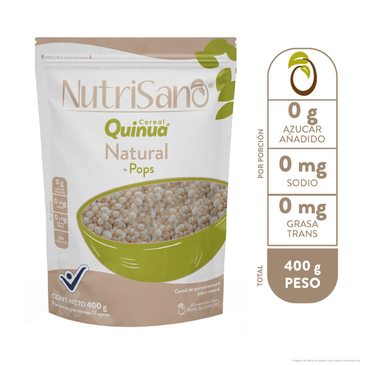 CEREAL QUINUA POPS NATURAL x 400 g