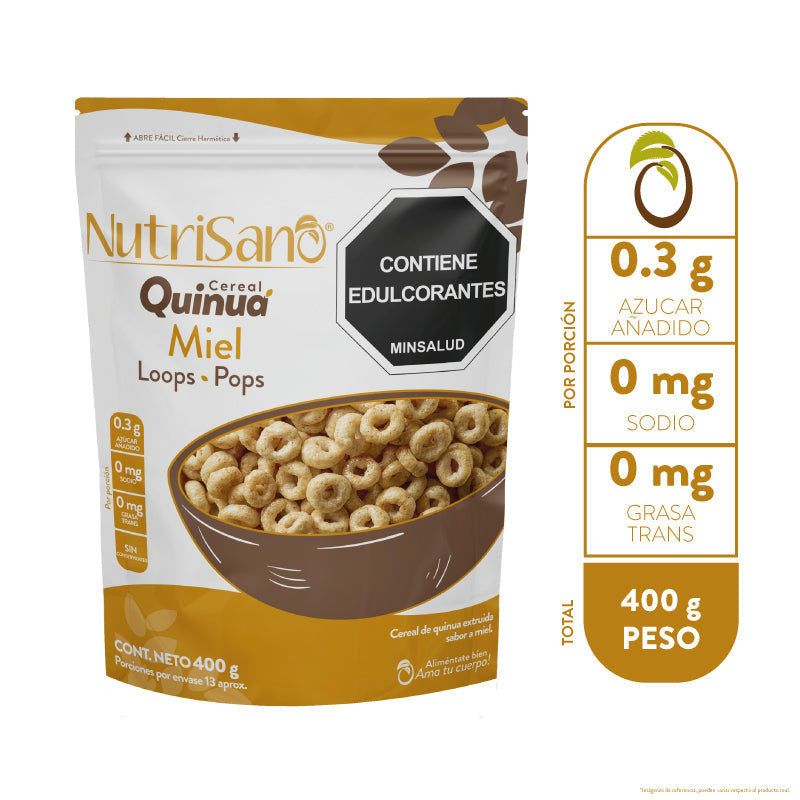 CEREAL QUINUA LOOPS MIEL x 400 g