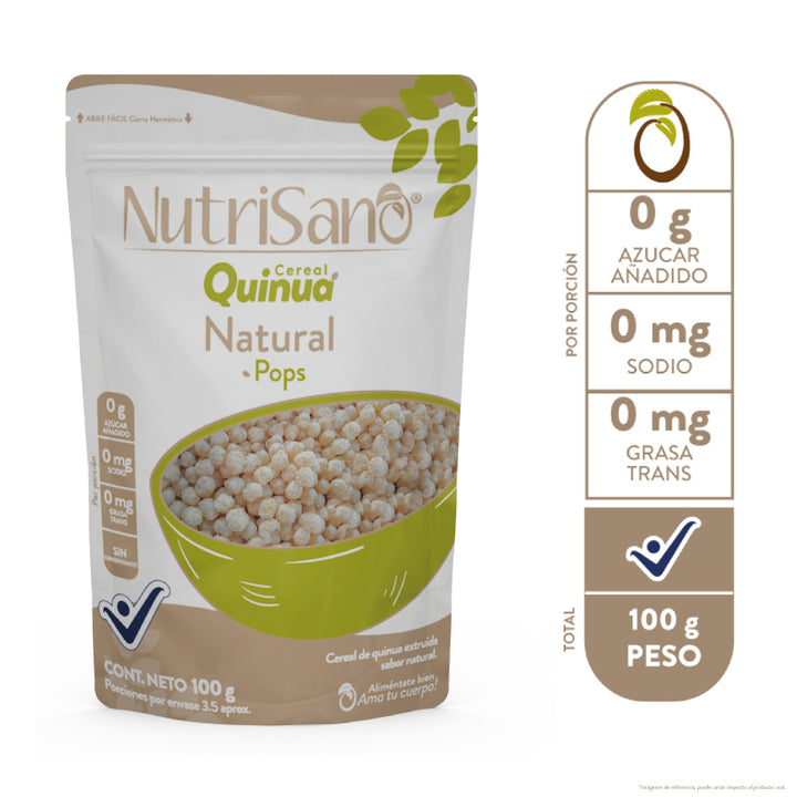 CEREAL QUINUA POPS NATURAL x 100 g