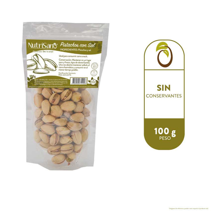 PISTACHOS CON SAL  x 100g