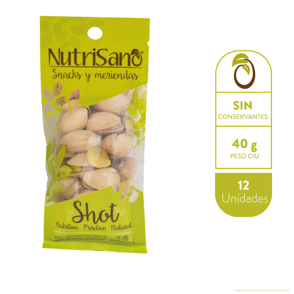 SHOT PISTACHOS 40 g x 12 unds