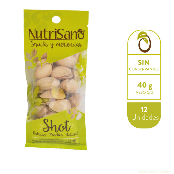 SHOT PISTACHOS 40 g x 12 unds