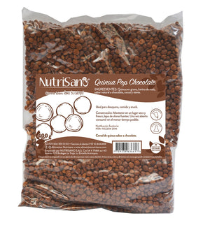 CEREAL QUINUA POP CHOCOLATE x100g 7.283  y 400g $ 24.871