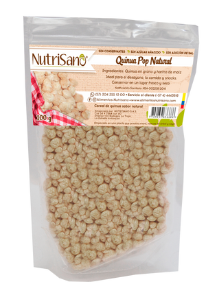 CEREAL QUINUA POP NATURAL  x100g y 400g